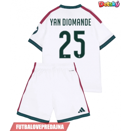 Lacne Dětský Futbalové dres Real Madrid Yan Diomande #25 2026-27 Krátky Rukáv - Domáci (+ trenírky)